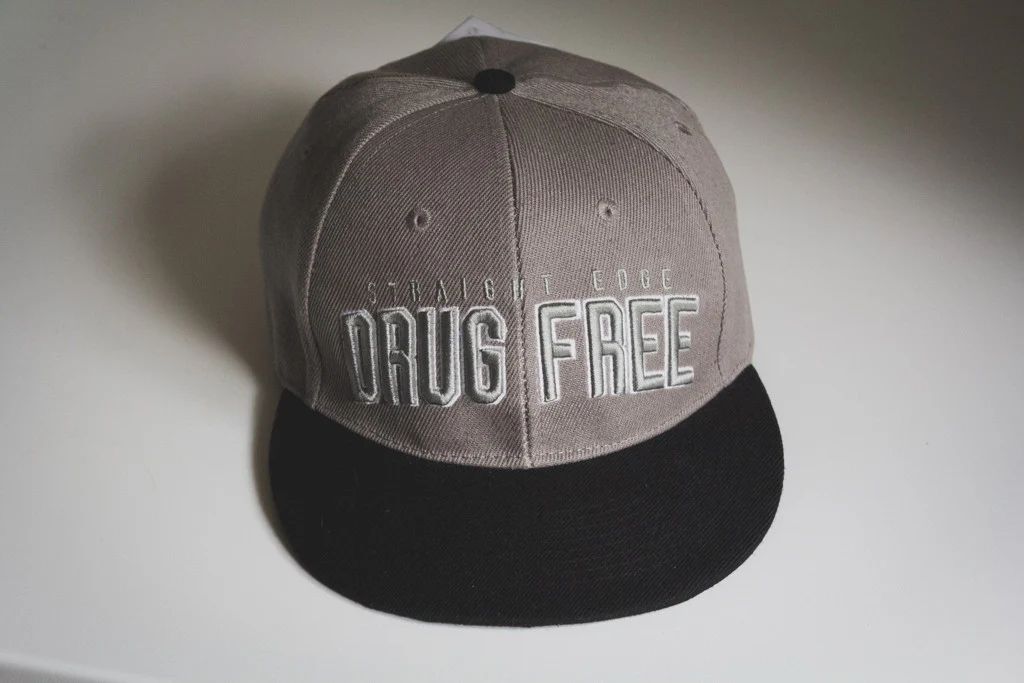 Drug Free Snapback in Gray - Image 3