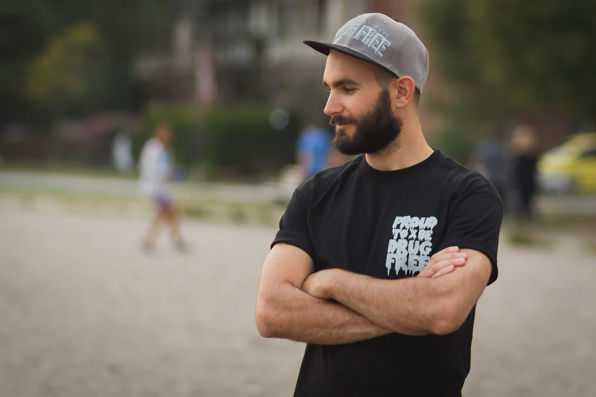 Drug Free Snapback in Gray - Image 6