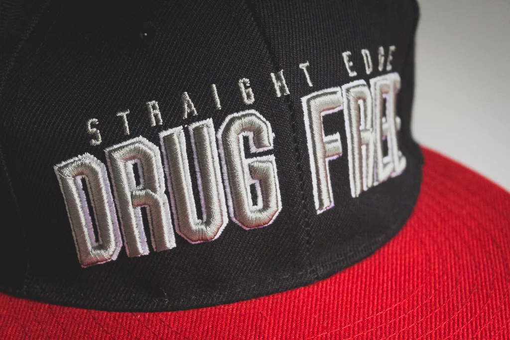 Drug Free Snapback in Red - Image 3