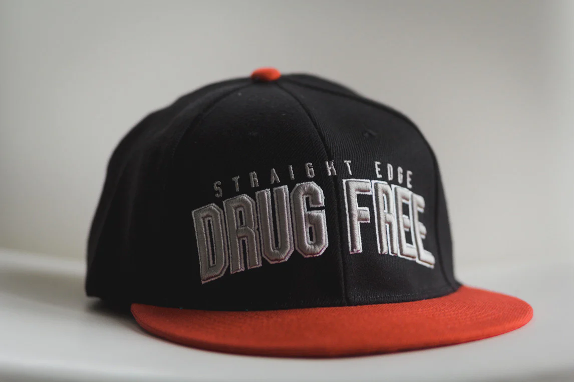 Drug Free Snapback in Red - Image 4