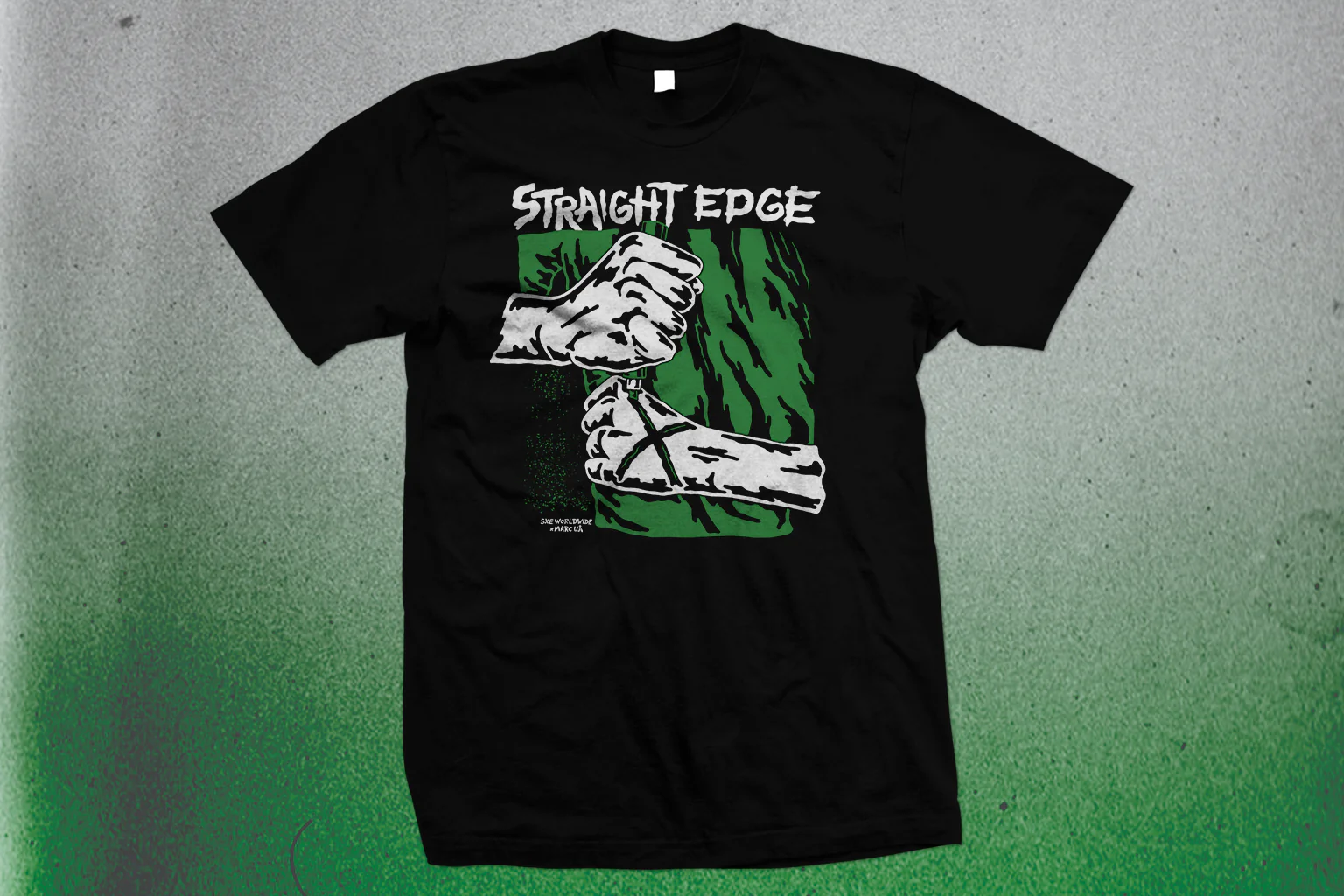 Ladies Straight Edge Marker Tee in Black - Image 4