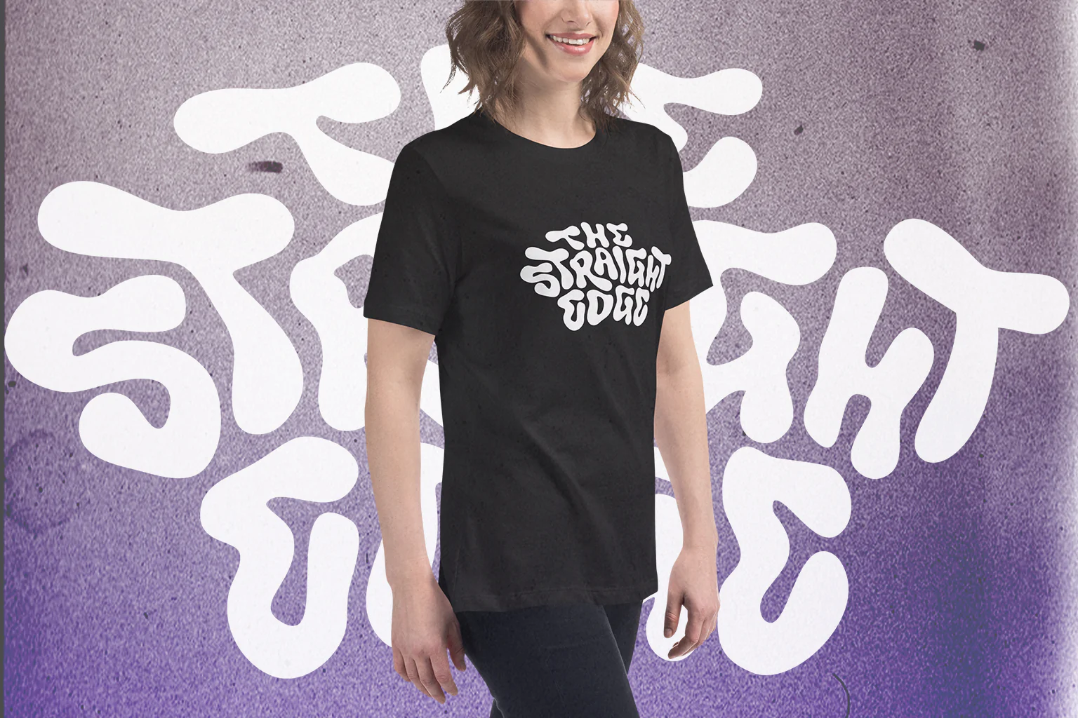 Ladies The Straight Edge XwavyX Tee - Image 4