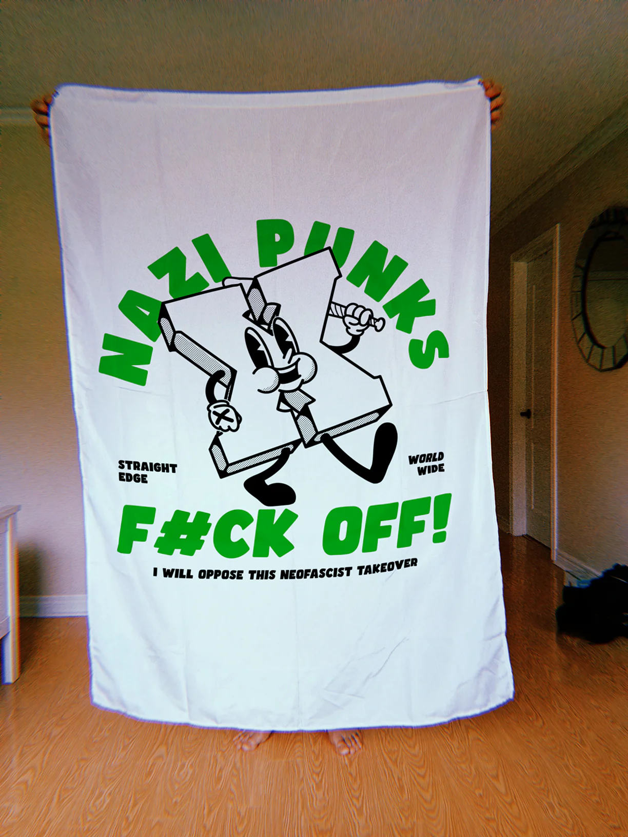 Nazi Punks Straight Edge Banner - Image 3