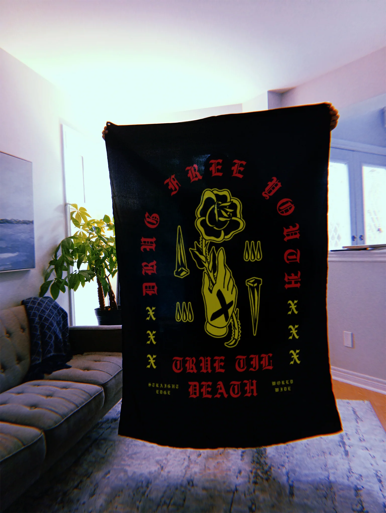 Rose In Hand Drug Free Youth Banners - Image 3