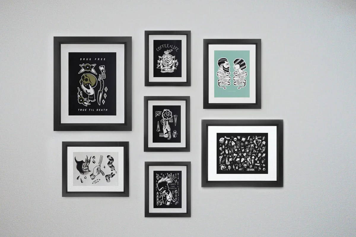 True Love's Embrace Print in Green - Image 4